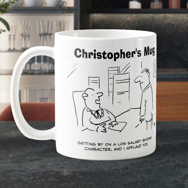 Mug Boss applaudit le travailleur à bas salaire. Ajout (Créateur téléchargé)