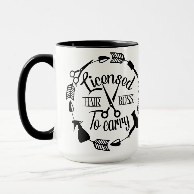 Mug Boss de coiffure personnalisée (Gauche)