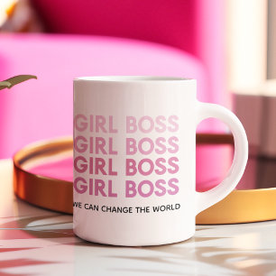 Mug Boss de fille rose moderne Meilleur cadeau de fill