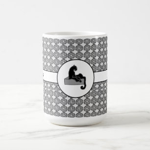 Mug Boss Lady Chat noir et fleurs Motifs