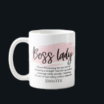 Mug Boss Lady Funny Définition Personnalisée<br><div class="desc">🌟 Lance la Magie de la Dame du Boss avec notre Hilarious café Mug! ☕ 👑 Présentation de la Mug à café de définition de Boss Lady Funny - l'accessoire essentiel pour le chef intrépide du cirque d'entreprise! Cette tasse n'est pas seulement un vaisseau pour votre élixir à la caféine...</div>