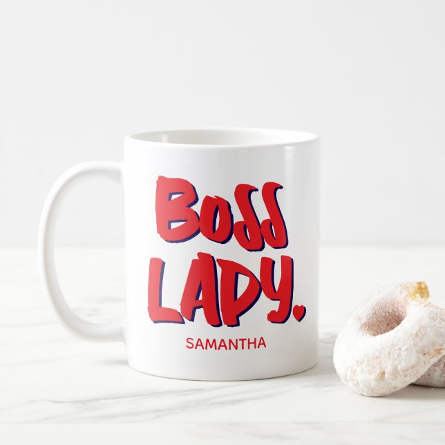 Mug Boss Lady Propriétaire d'entreprise Entrepreneur (Avec donut)