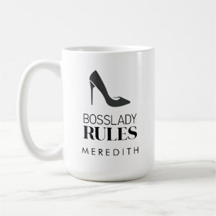 Mug Boss Lady Rules Stiletto Logo Personnalisé