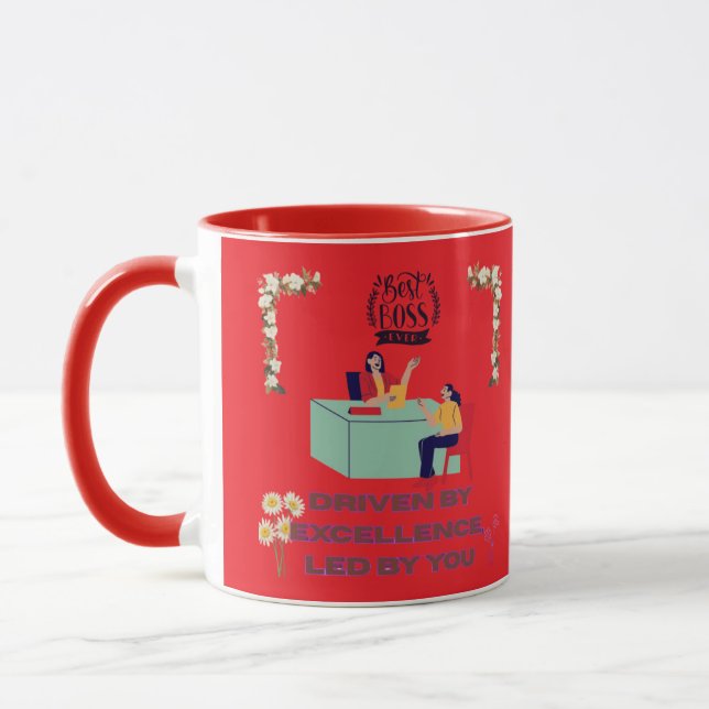 Mug Boss Mode Activated bright red (Gauche)
