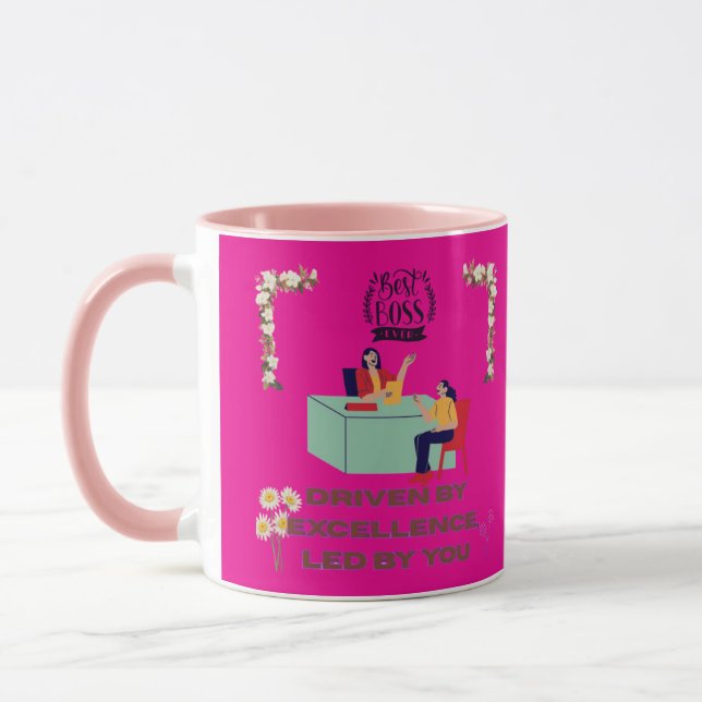 Mug Boss Mode Activated hot pink (Gauche)