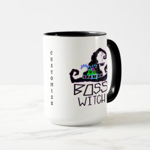 Mug Boss Witch Funny Casquette personnalisable Hallowe