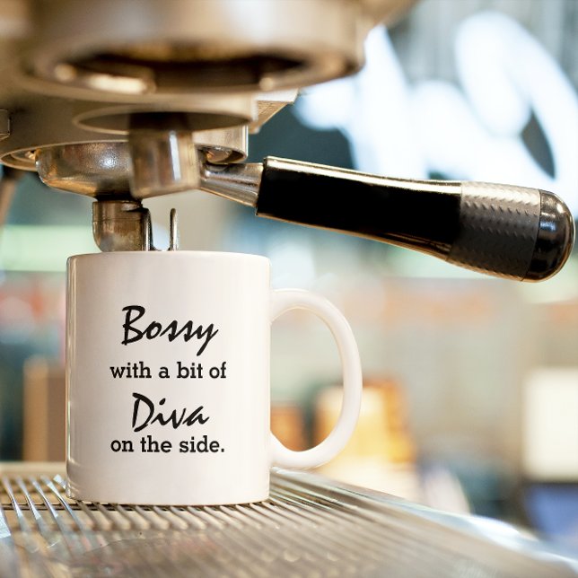 Mug Bossy Avec Un Peu De Diva Slay Moderne Tendance Mu (Bossy with a bit of Diva on the side Coffee Mug)