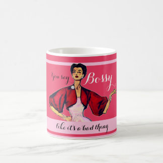 Mug Bossy Gal Retro Rose