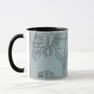 Mug Boston à la carte de chemin de fer d'Albany