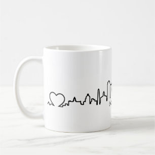 Mug BOSTON Massachusetts USA City Skyline Silhouette