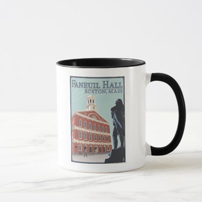 Mug Boston, MassachusettsVue du hall de Faneuil (Droite)