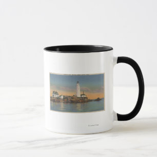 Mug Boston, phare de MABoston au port 2 de Boston