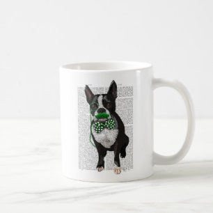 Mug Boston Terrier avec la moustache verte et 2