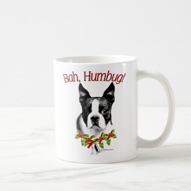 Mug Boston Terrier Bah Humbug (Droite)