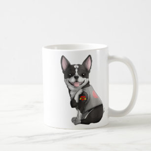 Mug Boston Terrier I Love Maman Tattoo Chien Chemise M