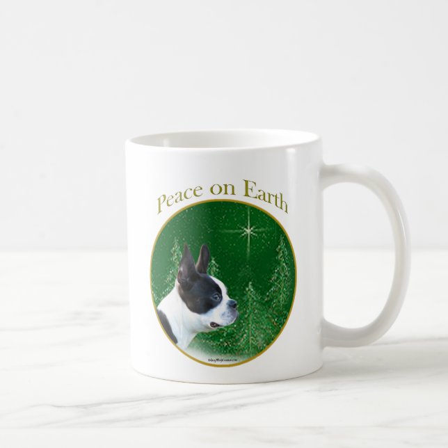 Mug Boston Terrier Peace (Droite)