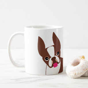 Mug Boston Terrier Rouge Brown et blanc