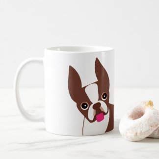Mug Boston Terrier Rouge Brown et blanc