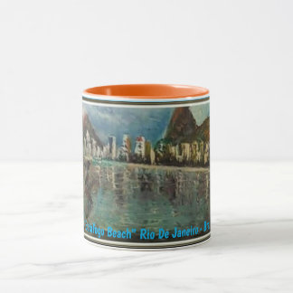 Mug Botafogo beach cup - BRAZIL clássica, 325 ml