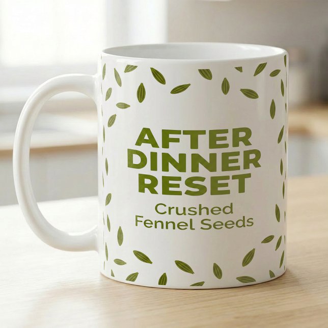 Mug Botanical Pantry Label Fennel Recipe (Créateur téléchargé)