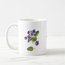 Mug botanique de violet