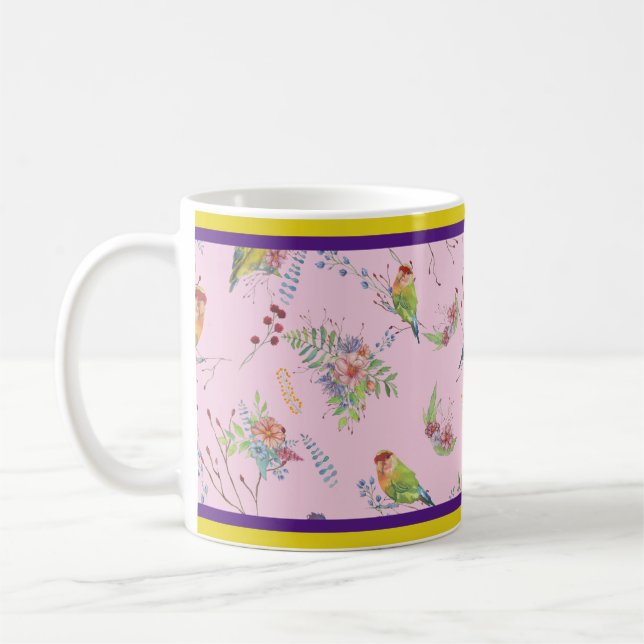 Mug Botanique oiseaux (Gauche)