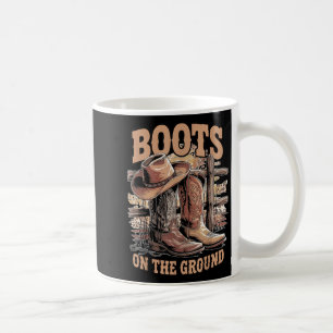 Mug Bottes Casquettes Retro Western Cowgirl Sur Da Gro