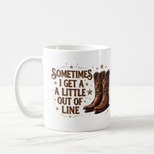 Mug Bottes de cowboy Cadeau Humour occidental Style co