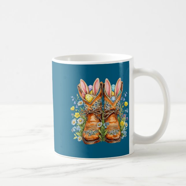 Mug Bottes de cowboy occidentales de Pâques oreilles d (Droite)