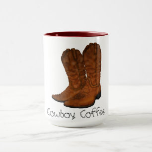 Mug Bottes de cowboy vintages