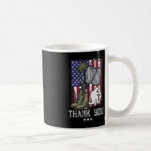 Mug Bottes de drapeau américain Casque de pistolet Tag