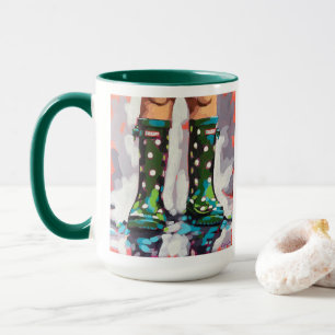 Mug Bottes de pluie Peinture - Décoration de chambre