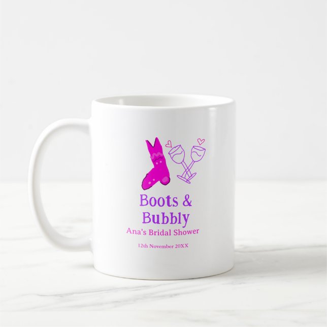 Mug Bottes et bouteille de champagne pétillant enterre (Gauche)