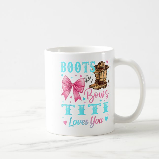 Mug Bottes Ou Bows Titi Vous Aime Genre Révéler Famill (Droite)