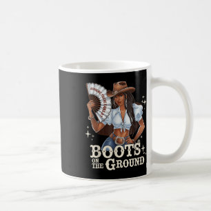 Mug Bottes Sur Le Sol Distance Black Cowgirl Melani