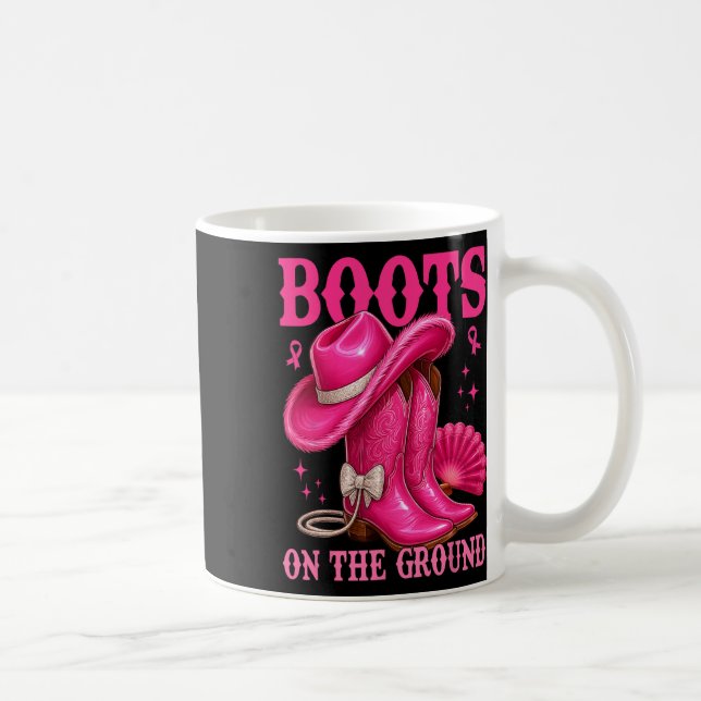 Mug Bottes Sur Le Sol Pink Cowgirl Cancer Du Sein Wes (Droite)