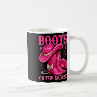 Mug Bottes Sur Le Sol Pink Cowgirl Cancer Du Sein Wes