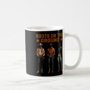 Mug Bottes sur le terrain Rodeo Western Cowboys Noirs