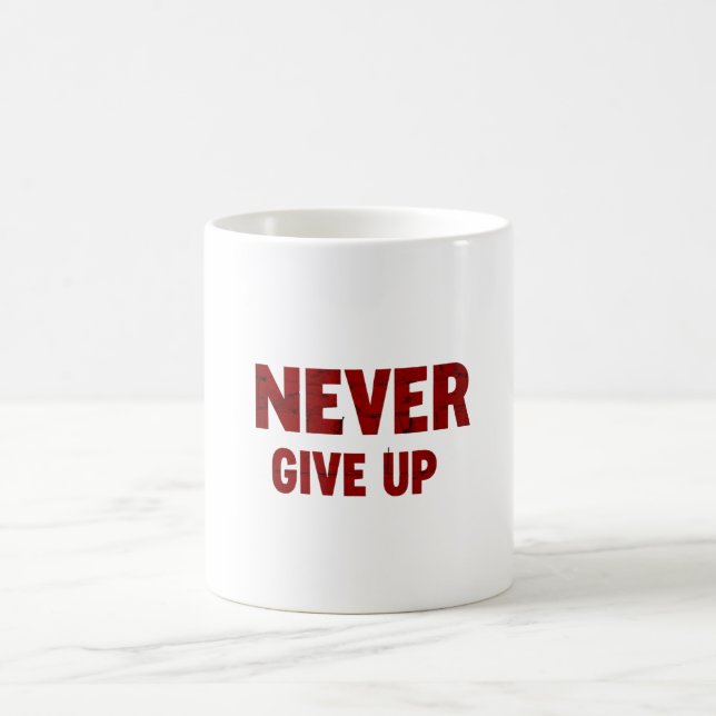 Mug Bottle never give up  (Centre)