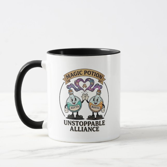 Mug Botto Marque Alliance Imparable Rétro Magie Potio (Gauche)