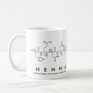 Mug Bouche de nom de peptide henné