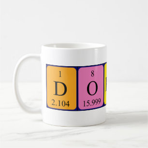 Mug Bouche de nom de table périodique Dorathy