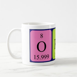 Mug Bouche de nom de table périodique Oren