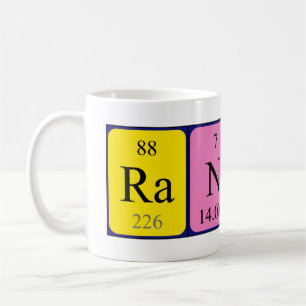 Mug Bouche de nom de table périodique Randy