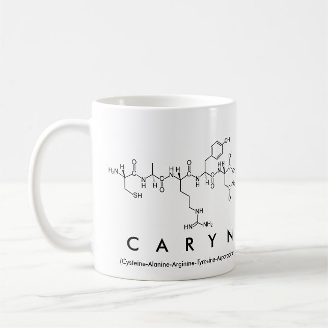 Mug Bouche de nom du peptide Caryn (Gauche)