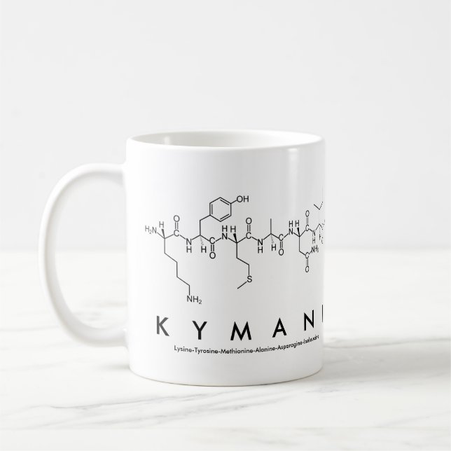 Mug Bouche de nom du peptide Kymani (Gauche)