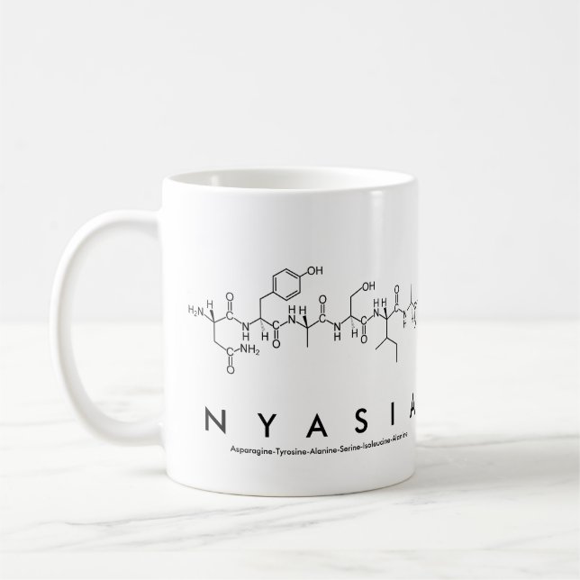 Mug Bouche de nom du peptide Nyasia (Gauche)