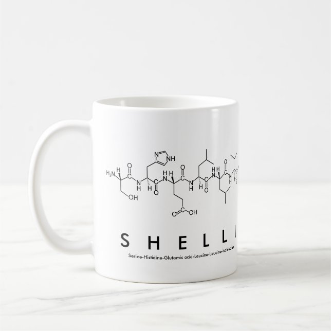 Mug Bouche de nom du peptide Shelli (Gauche)