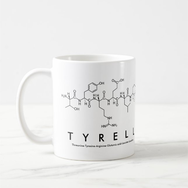 Mug Bouche de nom du peptide Tyrell (Gauche)