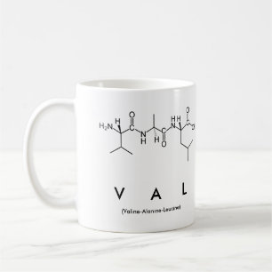 Mug Bouche de nom du peptide Val